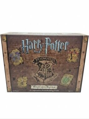 Warner Bros. Harry Potter Hogwarts Battle Board Game - Tan and Black Artwork